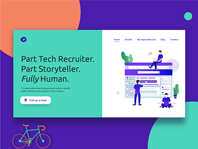 Experience Recruitment - character daily design illustration storytelling ui design ux design uxui