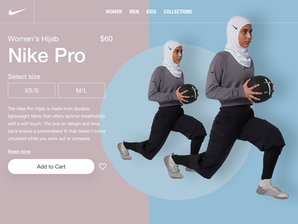 Nike Pro Hijab by Ahdiya Grg on Dribbble