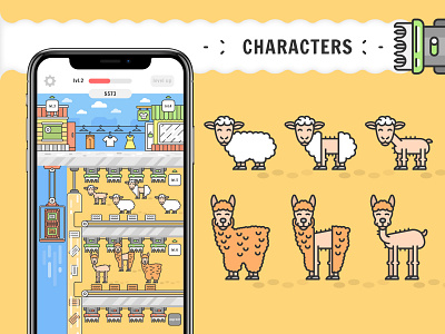 Mobile game design art cartoon character character design characters design game art game characters game design game dev illustration mobile game vector