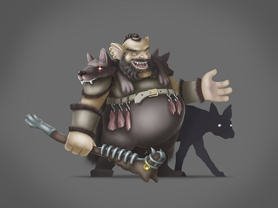 Cerberial the king of dogs 2d art art cg art cgi character concept character design characters concept art concept character digital art digital painting digitalart