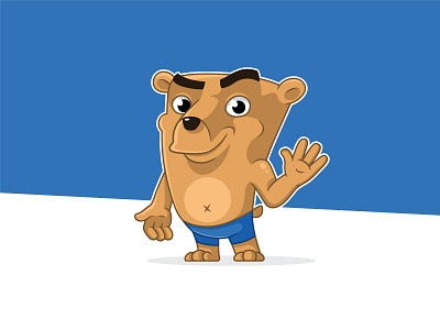 Teddy bear 2d art brand character cartoon character character character design characters characters design digital art mascot character teddy bear vector
