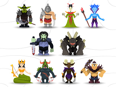 Game design #10 Monsters 2d art cartoon character character design characters characters design game character game characters game design gamedev gamedeveloper vector