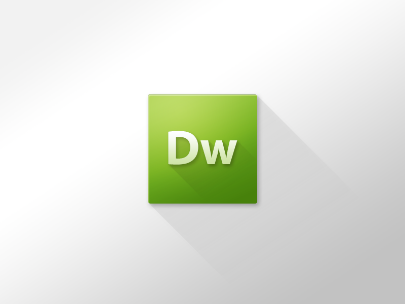 Dreamweaver Rebound dreamweaver icon adobe flat shadow projection green gradient