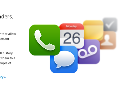 Access your iOS Device calendar chat contacts icons ios miui notes phone reminders rounded voicemail