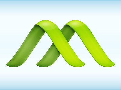 Macroplant Logo Help brand green help icon identity leaf logo m shading