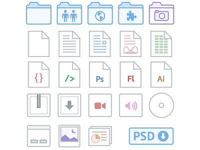 Dropbox iOS Icons disc download dropbox file file types folder free icons ios psd remake