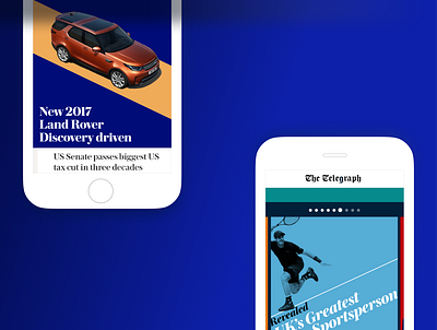 The Telegraph app app design ui