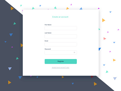 Sign Up interface sign up ui