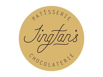 Logo | Jingfan's patisserie & chocolaterie chocolaterie food graphic design icon illustrator lettering logo patisserie round typography