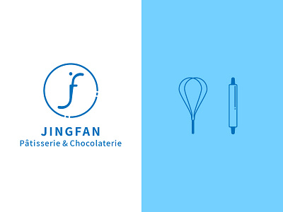 Jingfan pâtisserie & chocolaterie logo & icons