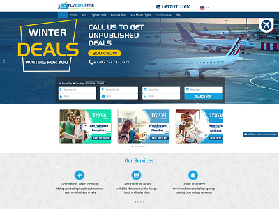 FlyDealFare - Travel/Air Ticketing Website Design