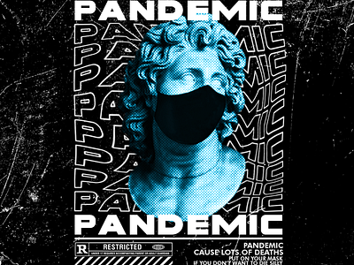 Pandemic T-shirt Design design illustration typography vector