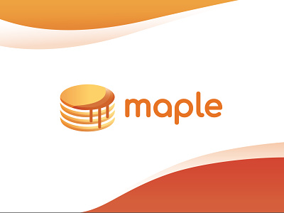 Maple Finances Logo brand branding colourful cryptocurrency design finance food gradient icon logo modern logo pancake security vector