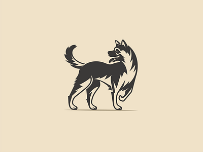 Dog Illustration Logo Concept