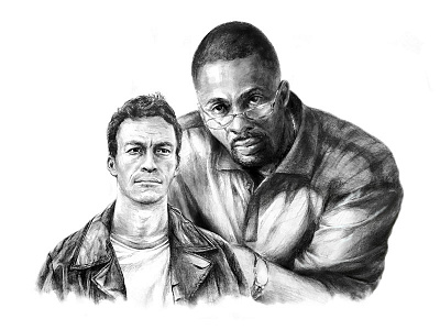 'The Wire' Illustration characters drawing illustration photoshop sketch television the wire