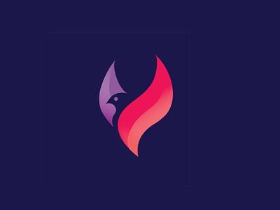 Bird Logo Concept #1 animal logo bird logo brand design drawing flame identity illustrator logo logo design photoshop soul spirit vector