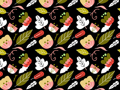 Vector Floral Pattern Study