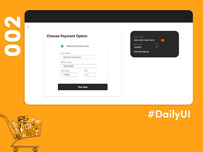 Daily UI - Credit Card Checkout dailyui design graphic design ui