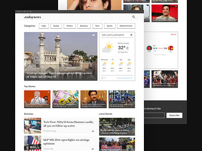 News Reporting Site Design dailyui design news reporting ui ui design ui ux web design