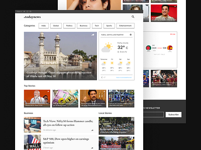 News Reporting Site Design