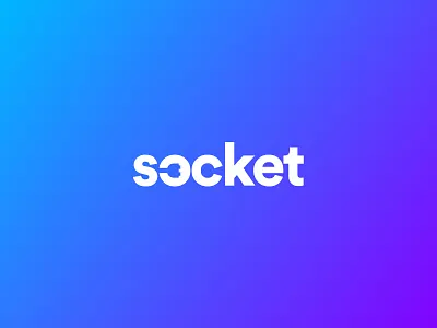 Socket App Logo gradient identity logo design minimal socket socket app tech logo word mark