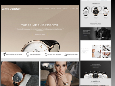 Prime Ambassador Fashion Web Design