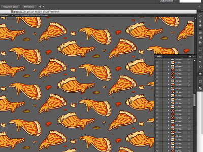 Pattern for Pizza Market artwork illustration pattern pizza wip work in progress