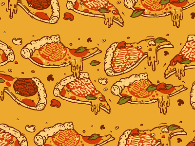 pizza pattern artwork fast food food pattern pizza wip work in progress