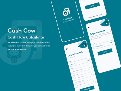 Cash Cow android app app design apple application clean creative daily dailyui design graphic design interface iphone material mobile mobile app ui ui design ux xd