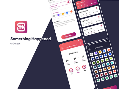 Something Happened apple watch application behance create an event designer developers dribbble event eventui faster ios mobile device simple tracking ui uplabs users ux uxui xd