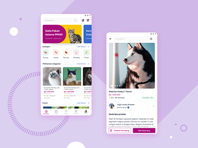 Pet Shop Mobile Apps UI Design Concept branding concept design hobby marketplace mobile ui mobile ux pet pet shop shop ui ui design ux