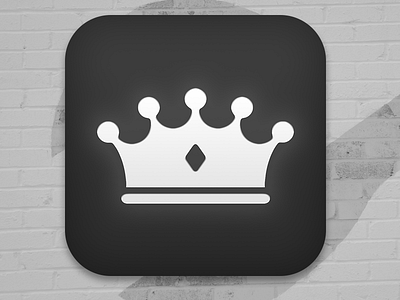 Empire iOS Icon app bmx crown empire grayscale icon ios mailorder