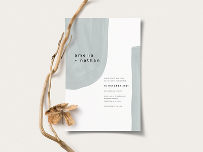 Wedding Invitation Design & Texture Shapes