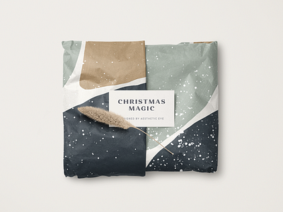 Wrapping Paper Texture & Design abstract background christmas design drawn gouache hand holiday modern new package painted paper scandinavian shape snow texture wrap wrapping year