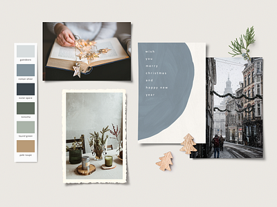 Christmas Moodboard & Greeting Card Design