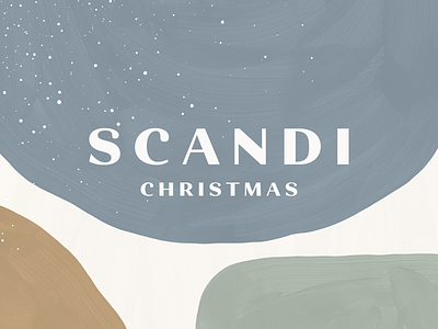 Scandi Christmas Shapes & Backgrounds abstract background brush christmas design drawn earthy gouache graphic hand holiday modern new painted shape snow texture textured tones year