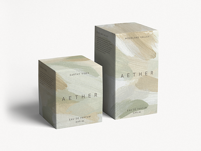Packaging Design with Acrylic Texture abstract acrylic background box branding brush strokes design drawing drawn earthy hand modern neutral package packaging painted product sage green soft texture