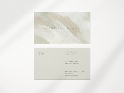 Business Card Texture & Design abstract acrylic artistic background branding brush strokes business card design drawing drawn earthy graphic hand minimal modern neutral painted sage green texture