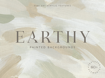 Earthy Abstract Acrylic Backgrounds