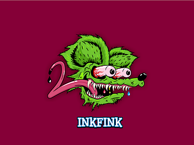 Inkfink Logo Dribbble illustration vector
