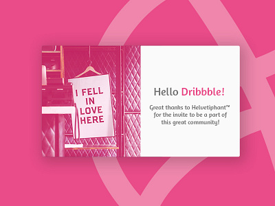 First shot at Dribbble - Thanks!