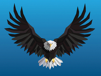 Mighty Eagle eagle illustration illustrator poly