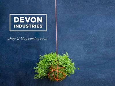 DevonIndustries.co one page website photography preview preview page typography