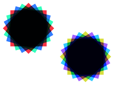 Blend modes blend modes blending geometric shapes