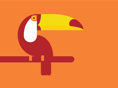Toucan bird geometric minimalism tropical vector