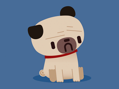 Emojanjo is a tad skeptical dog emoji emoticon pug puppy sticker vector