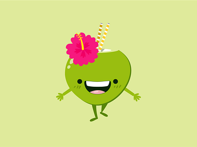 Coquito cartoon character character design color design emoji flat illustration logo vector