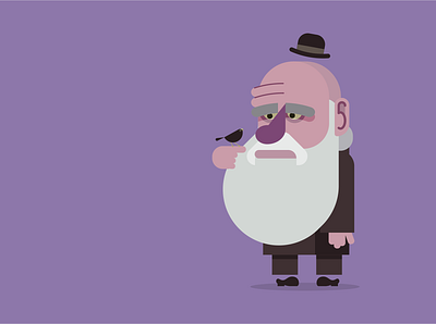 Charles Darwin book cartoon character character design evolution flat galapagos illustration vector
