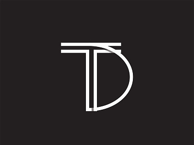 TD logo bw graphicdesign logo minimal