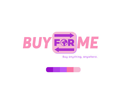 BuyForMe Logo adobe illustrator buy for me logo fun logos graphic design illustrator indigo logo contest logo illustrator pink purple